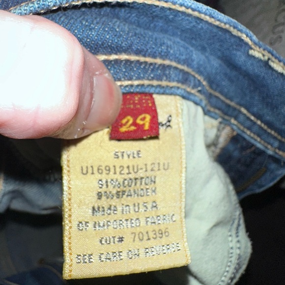 7 For All Mankind Flare Wide Leg Jeans with Vintage Wash size 29 - Picture 6 of 7